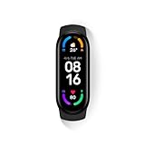 Xiaomi Mi Smart Band 6 - 1,56'' AMOLED-Touchscreen, SPO2, Schlaf-Atem-Tracking, 5ATM wasserdicht, 14 Tage Akkulaufzeit, 30 Sportmodus, Fitness, Schritte, Schlaf, Pulsmesser [Offizielles UK]