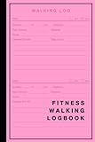 Fitness Walking Logbook: Daily Walk Log for Women and Seniors, 6x9 Inches, 100 Pages (50 Sheets)