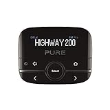 Pure Highway 200 In-Car-Audioadapter (DAB/DAB+ Digitalradio mit dimmbaren Display, Aux-In Anschluss und 20 Senderspeicherplätzen), Schwarz