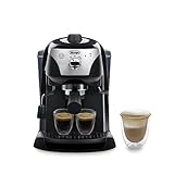 De'Longhi Espressomaschine EC 221.B – Espresso Siebträgermaschine mit manuellem Milchaufschäumer, für Kaffeepulver oder ESE Pads geeignet, 1 l Wassertank, schwarz