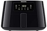 Philips Airfryer Fritteuse Multicooker, 1,2 kg, schwarz, farblos, one Size, HD9270.96