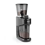 BEEM 3980 GRIND-INTENSE Elektrische Kaffeemühle - 160 g | Edelstahl-Kegelmahlwerk | 15-stufige Mahlgradeinstellung | Abnehmbarer Bohnenbehälter | 150 Watt, Schwaz
