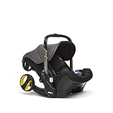 Doona+ 0+ Kindersitz - Die erste Babyschale mit integriertem Fahrgestell: Von Autositz zum Buggy in Sekundenschnelle - bis zu 13 kg - Grey Hound / grau