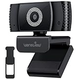 wansview Webcam mit Mikrofon,1080P Autofokus Webcam für PC und Laptop mit Abdeckung,USB 2.0 Plug&Play, für Live-Streaming, Zoom, Videoanruf, Konferenz, Online-Unterricht