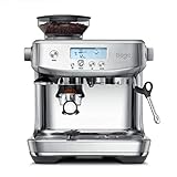 Sage Appliances Barista Pro Espressomaschine und Kaffeemaschine mit Milchaufschäumer, Siebträgermaschine, SES878, Gebürsteter Edelstahl