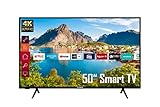 Telefunken XU50K700 50 Zoll Fernseher / Smart TV (4K Ultra HD, HDR Dolby Vision, Triple-Tuner) - 6 Monate HD+ inklusive [2022] [Energieklasse G], Schwarz