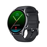 AMAZFIT Smartwatch GTR 3 Pro 1,45 Zoll AMOLED-Display Fitness Watch mit GPS, Überwachung von Herzfrequenz, Schlaf, Stress, SpO2, über 150 Sportmodi, Bluetooth-Anrufen, Musiksteuerung, Alexa (Black)
