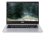 Acer Chromebook 314 (CB314-1H-C7PS) Laptop | 14 Full HD Display | Intel Celeron N4020 | 4 GB RAM | 64 GB eMMC | Intel UHD Graphics 600 | Google Chrome OS | silber