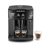De'Longhi Caffé Corso ESAM 2600 Kaffeevollautomat mit Milchaufschäumdüse für Cappuccino, mit Espresso Direktwahltaste und Drehregler, 2-Tassen-Funktion, großer 1,8 Liter Wassertank, Schwarz