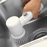 Elektrische Reinigungsbürsten, Handheld Reinigungsbürste 360° Spin Scrubber Power Küche Badezimmerwäscher,leistungsstarke elektrische Reinigungsbürste mit 3 austauschbarer Bürste（USB-Aufladung）