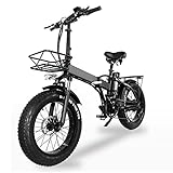 E Bike Fat Reifen 20'* 4' Mit 48V 15Ah Batterie, E-Bike für Herren, Long Range City Mountain Bicycle, E Klapprad Kaufen