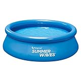 Summer Waves Pool-Set Pool 244 x 66 cm Inkl Filterpumpe, Filterkartusche