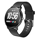 BingoFit Fitness Armbanduhr Wasserdicht Smart Watch Fitness trackers Sport Uhr mit Schrittzähler, Pulsmesser, Kamerasteuerung, Musiksteuerung, Schlaf-Monitor, Call SMS Android iPhone Handy
