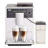 Melitta Caffeo CI E970-101 Kaffeevollautomat | mit Milchbehälter | Zweikammern-Bohnenbehälter | One Touch Funktion | 15 Bar | Automatische Reinigungsprogramme | Silber