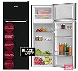 Amica Kühl-Gefrier-Kombination 211L 144cm automat Abtauen Schwarz freistehend Kühlschrank