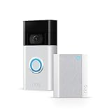 Ring Video Doorbell mit Chime von Amazon | Akku-Türklingel,1080p HD-Video, fortschrittliche Bewegungserfassung und einfache Installation | Mit 30-tägigem Testzeitraum für das Ring Protect-Abonnementt