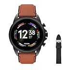 Fossil Herren Touchscreen Smartwatch 6, Generation mit Lautsprecher, Herzfrequenz, NFC und Smartphone Benachrichtigungen Armband