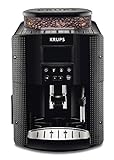 Krups EA8150 Kaffeevollautomat Essential Espresso | 1450 Watt | 1,7 Liter Wassertank | 15 bar | LCD-Display | 3 Temperaturstufen + 3 Mahlgrade | Schwarz