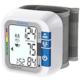 RENPHO Handgelenk-Blutdruckmessgerät, Blutdruckmessgeräte mit Spracheausgabe, Vollautomatische Blutdruck- und Pulsmessung, großes LCD-Display, 120 Speicherplätze für 2 Benutzer