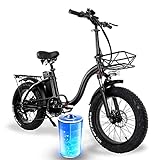 E Bike Fat Reifen 20'* 4' Mit 48V 15Ah Batterie, E-Bike für Herren und Damen, Long Range City Mountain Bicycle, Mountainbike