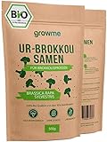 BIO Brokkoli-Sprossen Samen [500g] - Brokkoli-Samen mit über 95% Keimfähigkeit und einmalig hohem Sulforaphan-Gehalt - Microgreens zum Keimen - 100% laborgeprüfte BIO-Qualität
