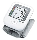 Sanitas SBC 53 Handgelenk-Blutdruckmessgerät mit Bluetooth, innovative Vernetzung zwischen Smartphone und Messgerät via App, 78 x 53 x 26 cm, weiß