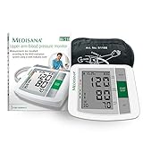 medisana BU 510 Oberarm-Blutdruckmessgerät, präzise Blutdruck und Pulsmessung mit Speicherfunktion, Ampel-Skala, Funktion zur Anzeige eines unregelmäßigen Herzschlags, Einheitsgröße