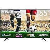 55' Hisense 4K HDR Ultra HD-Fernseher, DTS-Sound, DLED-Hintergrundbeleuchtung, Panel-Bittiefe 8 Bit + FRC, Eingangsverzögerung