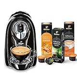 Tchibo Cafissimo Compact Kaffeemaschine Kapselmaschine inkl. 30 Kapseln für Caffè Crema, Espresso und Kaffee, Schwarz