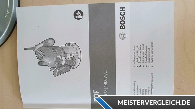 Bosch POF 1400 ACE Oberfräse Handbuch
