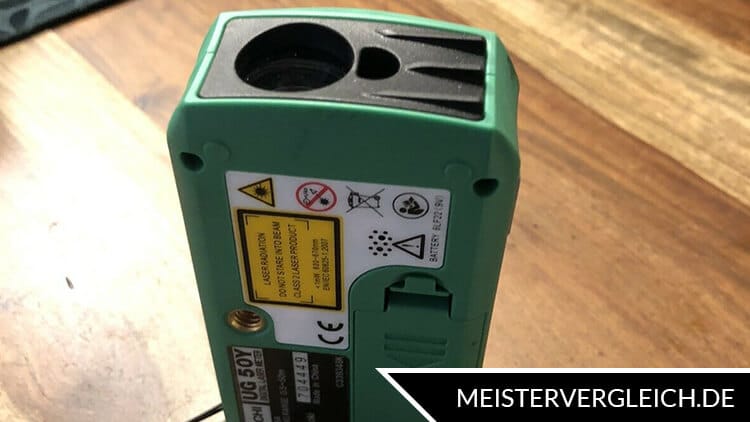 Entfernungsmesser Hitachi Rückseite
