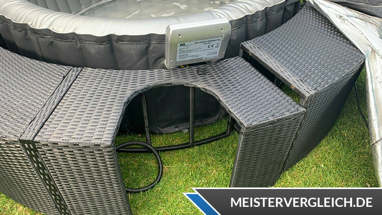 Whirlpool Umrandung Aussparung für Heizung