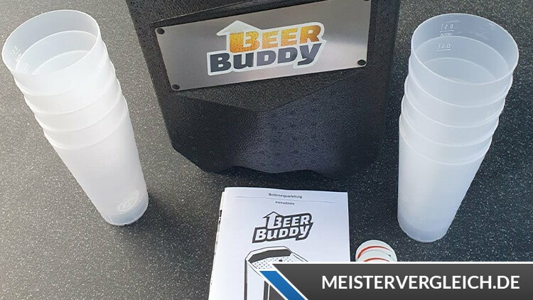 Beer Buddy Zapfanlage Becher und Gläser