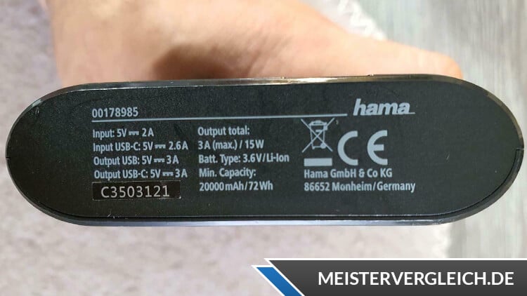 Hama Power Pack Kapazität