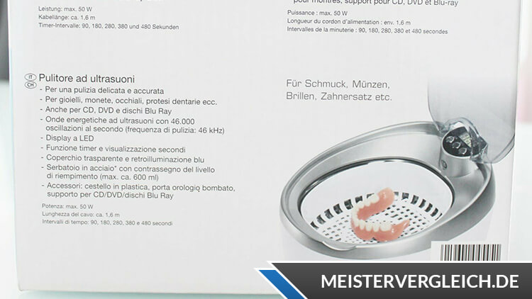 Ultraschall Reinigungs Schmuck Uhren Reiniger Ultraschallgerät Silvercrest Neu 
