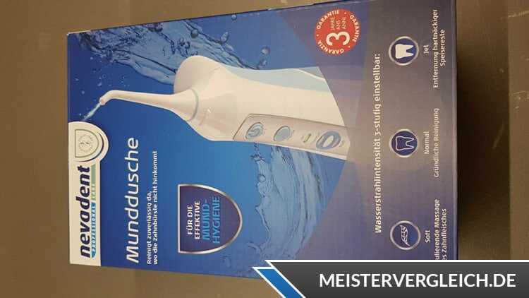 Nevadent Munddusche Verpackung