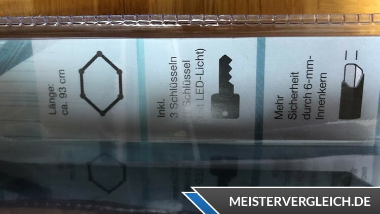 CRIVIT Fahrrad Faltschloss Vorteile