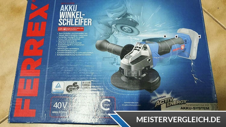FERREX Akku-Winkelschleifer Unboxing