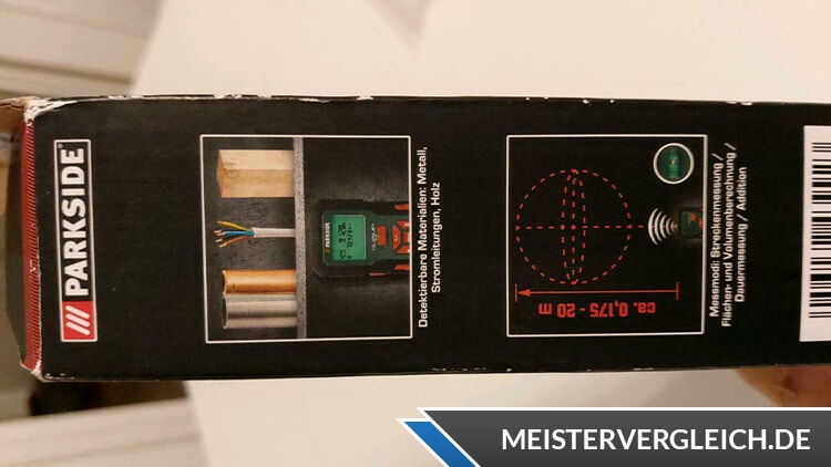 PARKSIDE Laserentfernungsmesser Verpackung