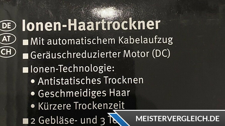 SILVERCREST Haartrockner Datenblatt