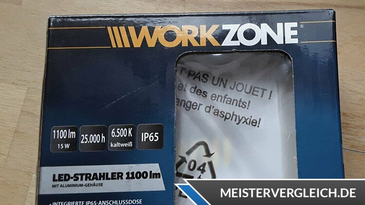 WORKZONE Akku LED-Strahler Test