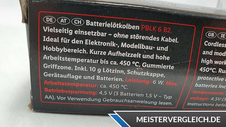 PARKSIDE Akku-Lötkolben Anwendung
