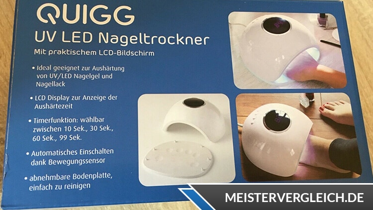 QUIGG UV LED Nageltrockner Anwendungen