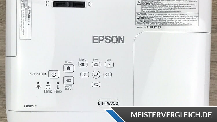 EPSON Full-HD-Beamer EH-TW710 Bedienelemente