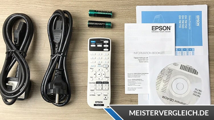 EPSON Full-HD-Beamer EH-TW710 Zubehör