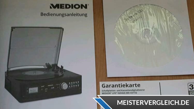 MEDION LIFE E69143 (MD 43142) Schallplatten- und Kassettendigitalisierer Bedienungsanleitung