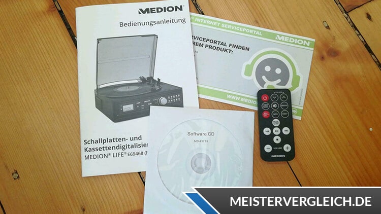 MEDION LIFE E69143 (MD 43142) Schallplatten- und Kassettendigitalisierer Fernbedienung