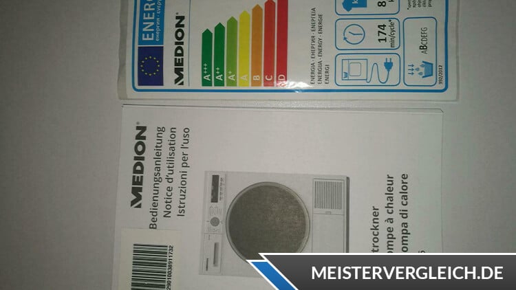 MEDION Wärmepumpentrockner MD 37456 Bedienungsanleitung