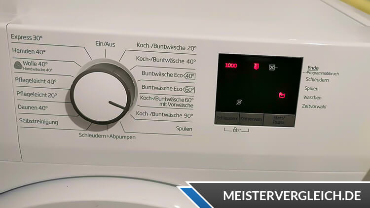 BEKO Waschvollautomat WML61023NR1 Display und Bedienelemente