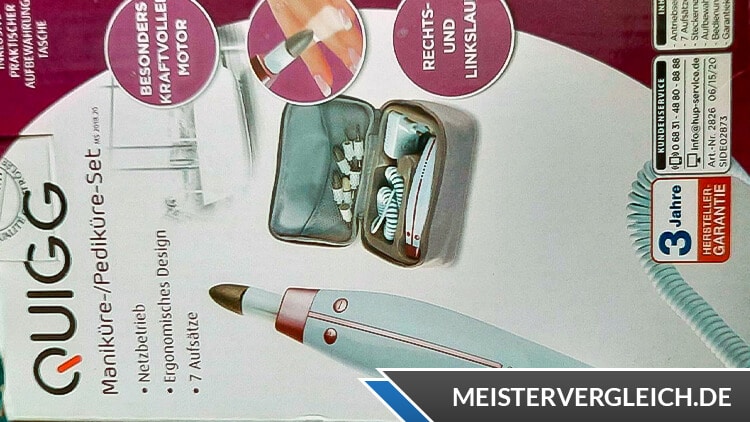 QUIGG Maniküre-Pediküre-Set Verpackung